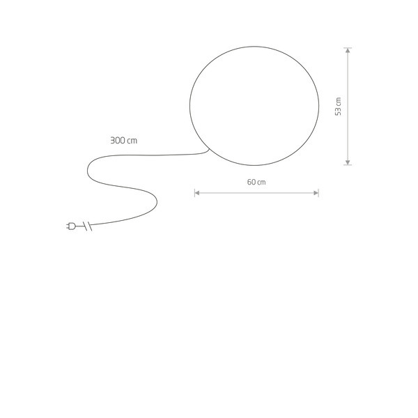 Świecąca kula do&nbsp;ogrodu CUMULUS L śr. 60cm 6978