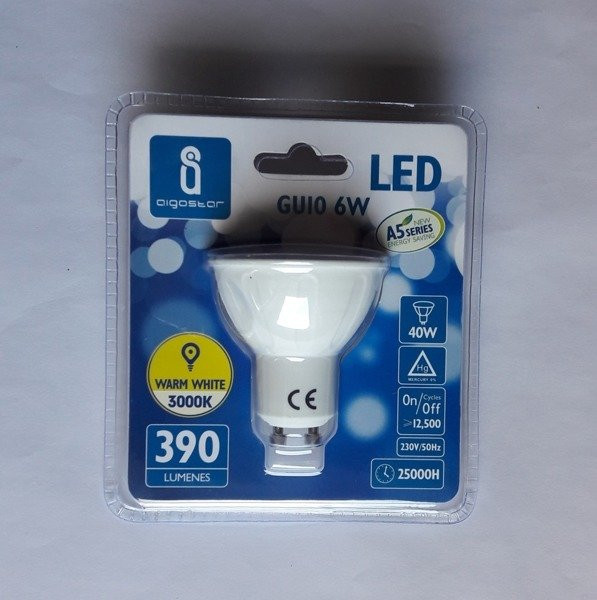 Żarówka LED GU10 6W CIEPŁA